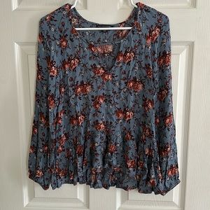 American Eagle Floral Blouse